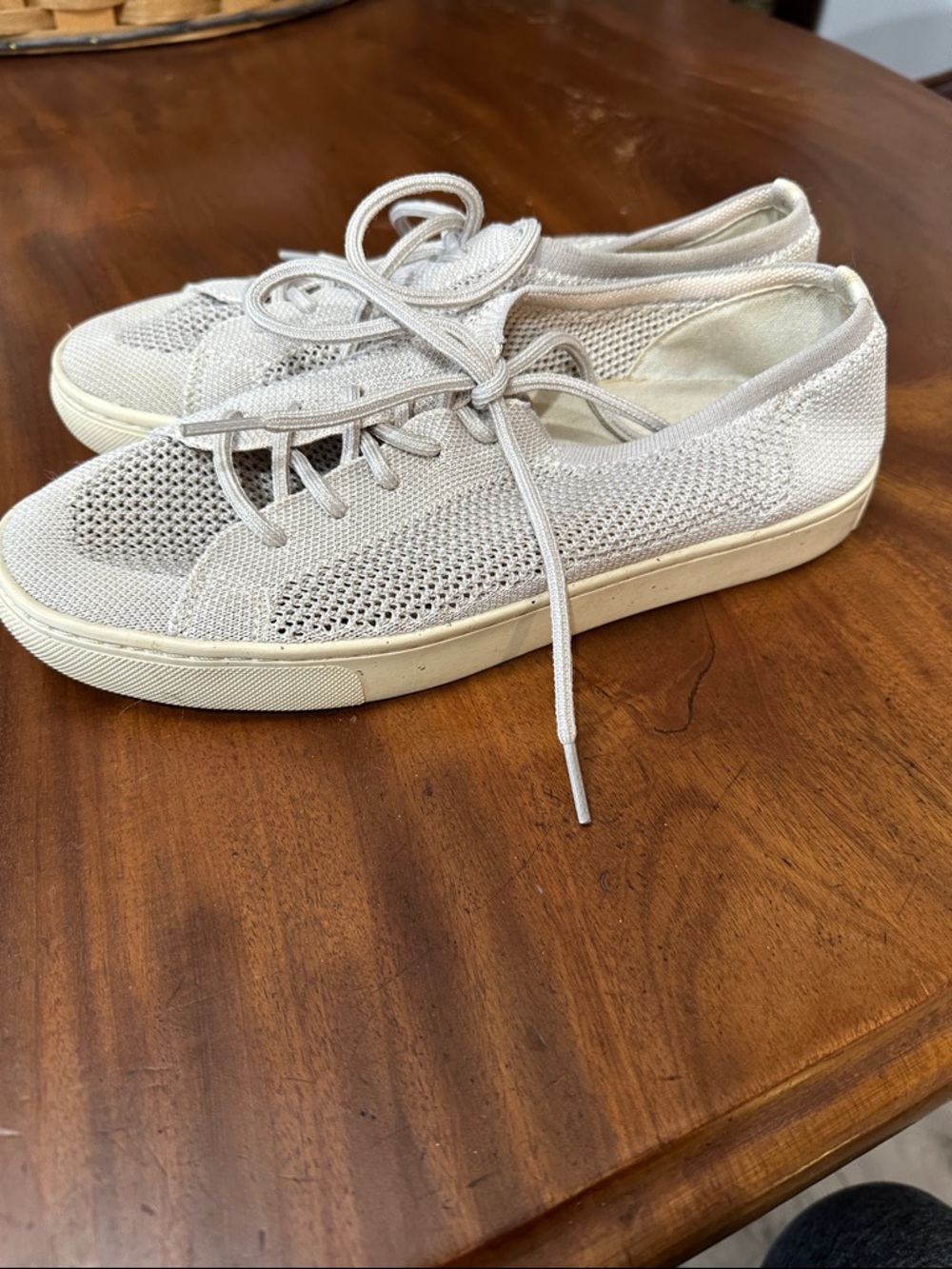 Soludos Ashore Mesh Sneakers. 
 in Cream - Picture 4 of 6